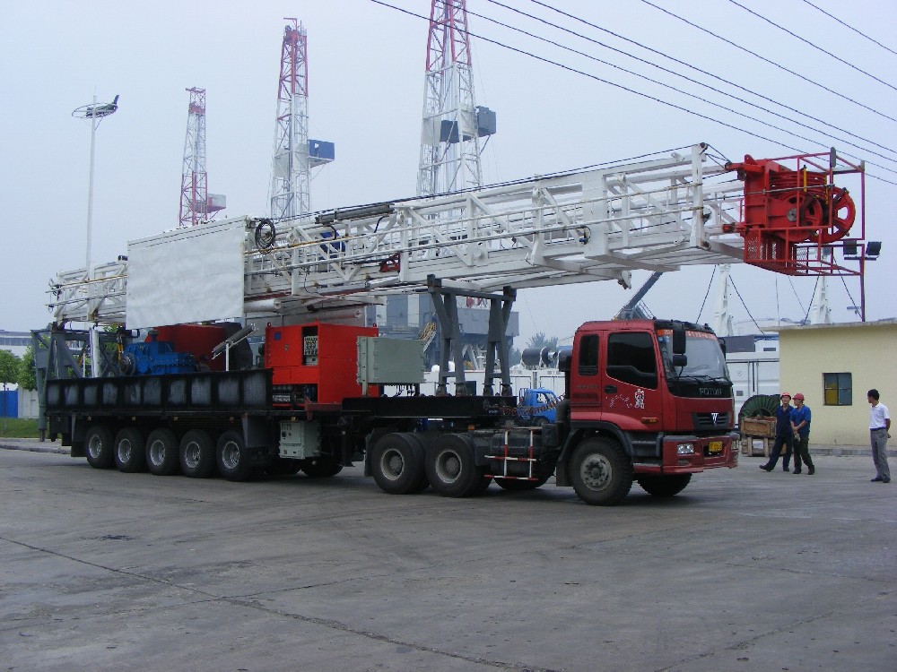 Trailer-Mounted Drilling Rig